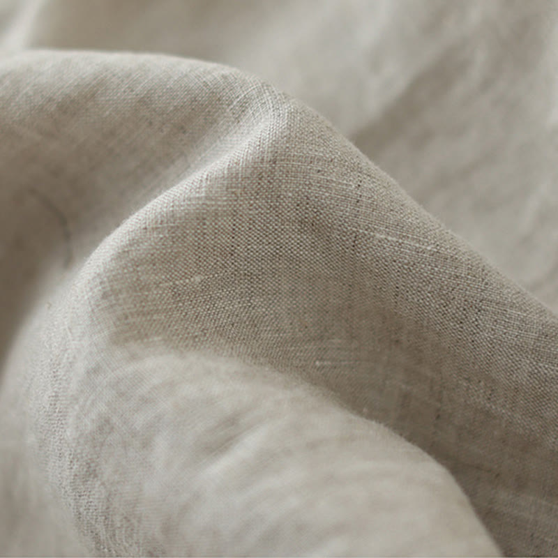 Pantalones de algodón de pierna ancha para mujer con bolsillos y diseño retro de patchwork de encaje liso de Buddha Stones Commute, longitud 7-8 - image 6