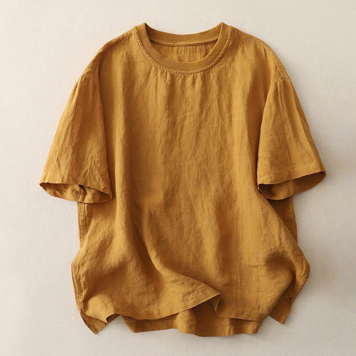 Camiseta de manga corta de poliéster para mujer con cuello redondo y diseño de Buddha Stones. - vara de oro - US14，UK/AU18，EU46 (2XL) - image 12