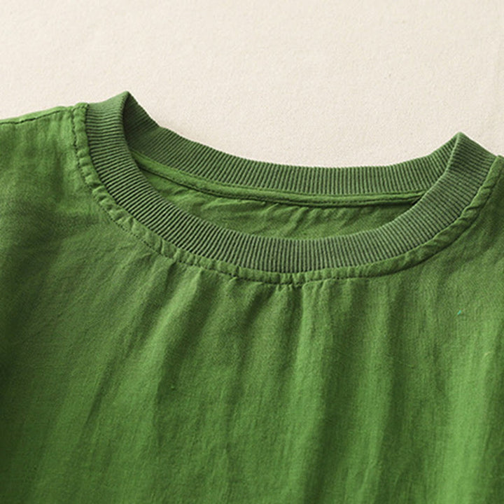 Camiseta de manga corta de poliéster para mujer con cuello redondo y diseño de Buddha Stones. - image 17