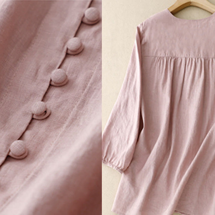 Camiseta de manga larga para mujer con diseño de Buddha Stones y cuello en V. - image 5