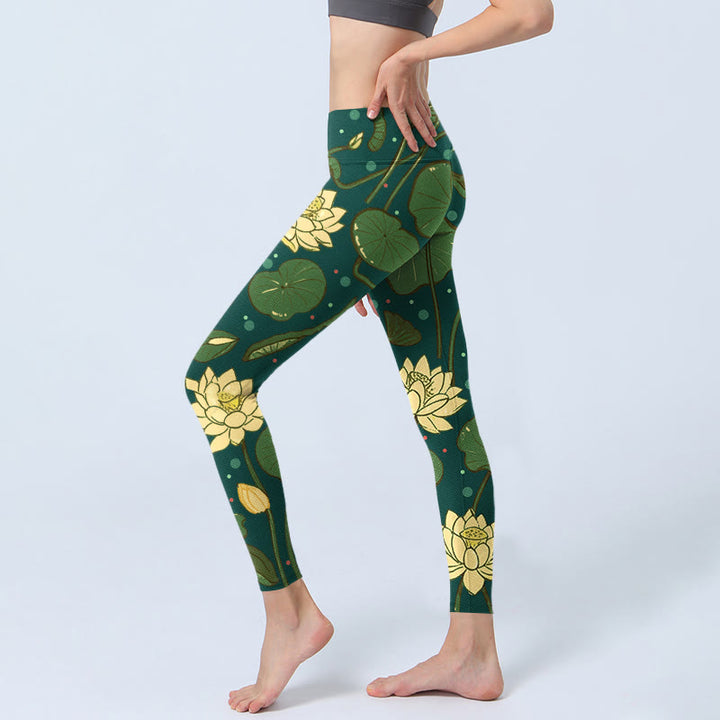 Leggings de yoga para mujer con estampado de Buddha Stones - image 3