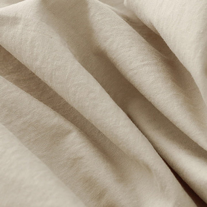 Pantalones de lino y algodón de cintura alta para mujer, de Buddha Stones Spring Commute, con pernera ancha y bolsillos, de color liso - image 7