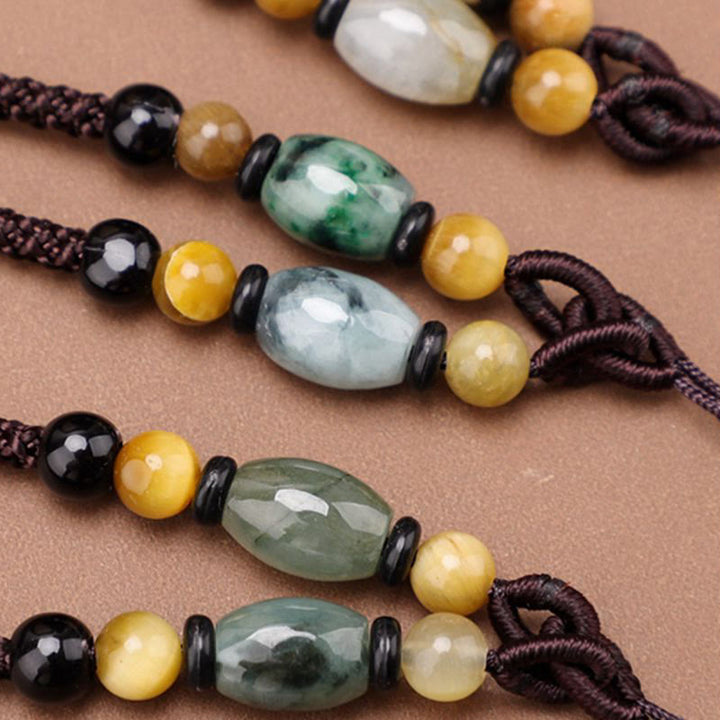 Buddha Stones Collar con colgante de cuerda de cobre y latón con el símbolo de la suerte y la fortuna. - image 2