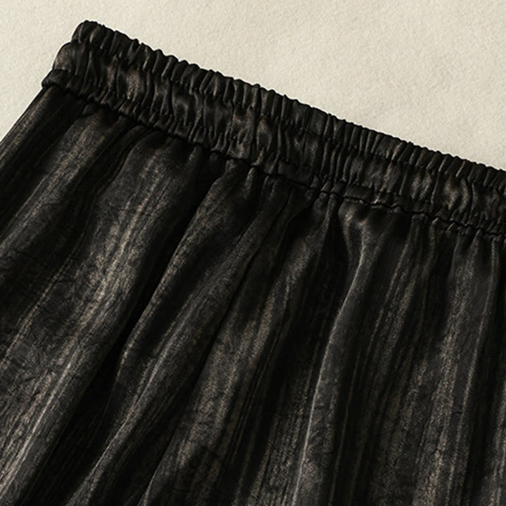 Pantalones casuales con cordón ajustable y bolsillos para mujer, con diseño artístico de líneas verticales y Buddha Stones. - image 13