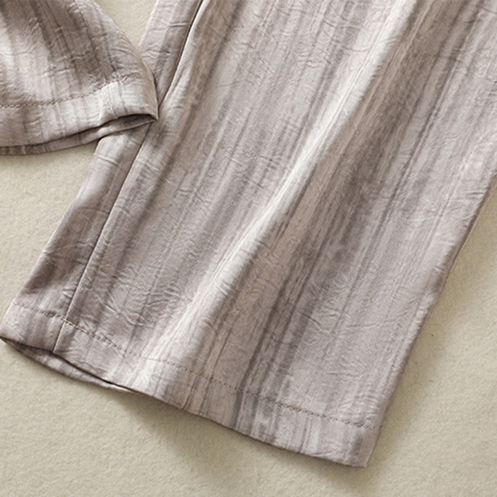 Pantalones casuales con cordón ajustable y bolsillos para mujer, con diseño artístico de líneas verticales y Buddha Stones. - image 22