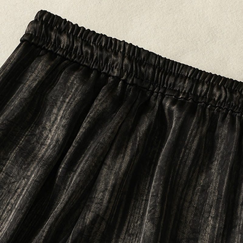 Pantalones casuales con cordón ajustable y bolsillos para mujer, con diseño artístico de líneas verticales y Buddha Stones. - image 13