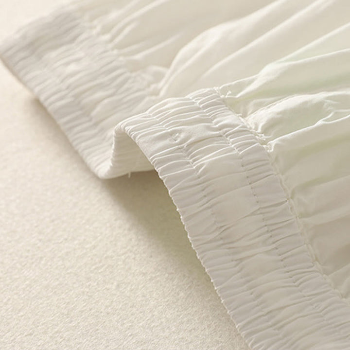 Pantalones de algodón para mujer con diseño de patchwork, dobladillo con volantes y bolsillos, hasta el tobillo y cordón Buddha Stones . - image 10