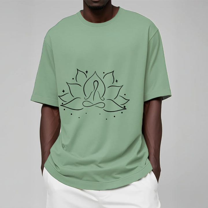 Camiseta con diseño de flor de loto y Buddha Stones para meditación y yoga - image 15