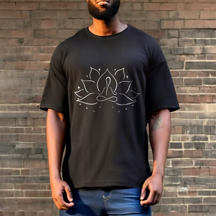 Camiseta con diseño de flor de loto y Buddha Stones para meditación y yoga - image 5