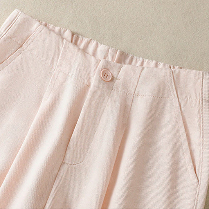 Pantalones casuales de encaje con diseño de patchwork de Buddha Stones para mujer, cintura alta, pierna ancha, largo hasta el tobillo, con bolsillos y cremallera. - image 11