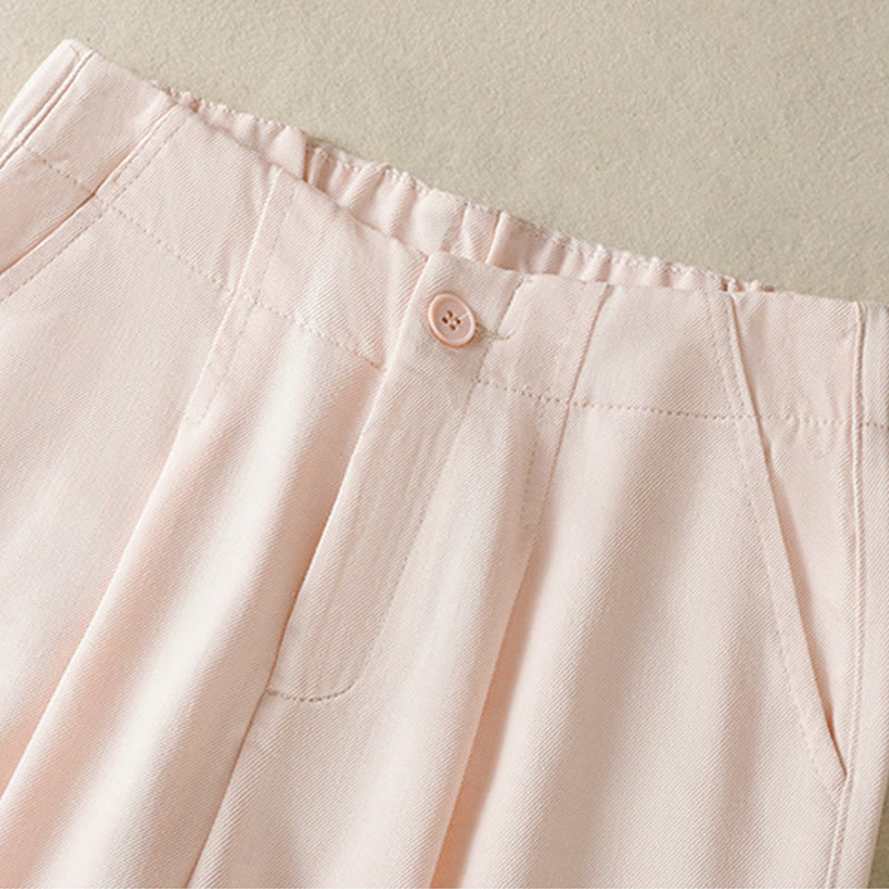 Pantalones casuales de encaje con diseño de patchwork de Buddha Stones para mujer, cintura alta, pierna ancha, largo hasta el tobillo, con bolsillos y cremallera. - image 10