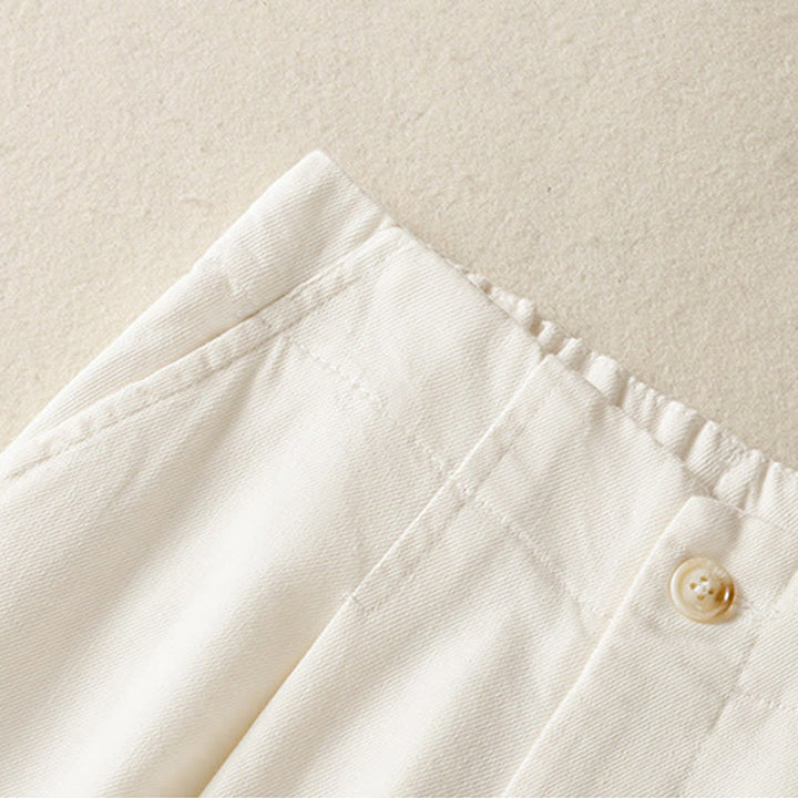 Pantalones casuales de encaje con diseño de patchwork de Buddha Stones para mujer, cintura alta, pierna ancha, largo hasta el tobillo, con bolsillos y cremallera. - image 3