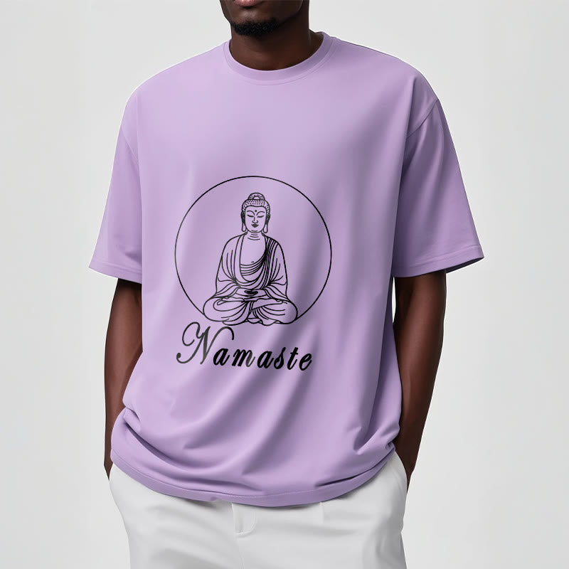 Buddha Stones NAMASTE Buda Meditando Camiseta Camiseta - image 17