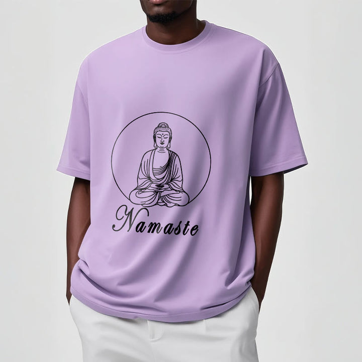 Buddha Stones NAMASTE Buda Meditando Camiseta Camiseta - image 17