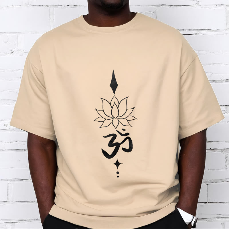 Camiseta con símbolo Om y loto de Buddha Stones - image 13