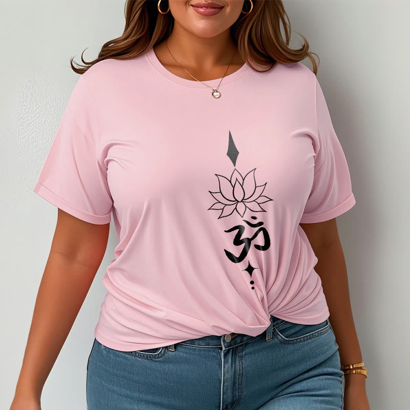 Camiseta con símbolo Om y loto de Buddha Stones - image 15