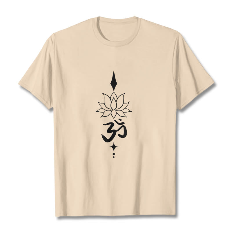 Camiseta con símbolo Om y loto de Buddha Stones - Sopa de mariscos - 2XL - image 11