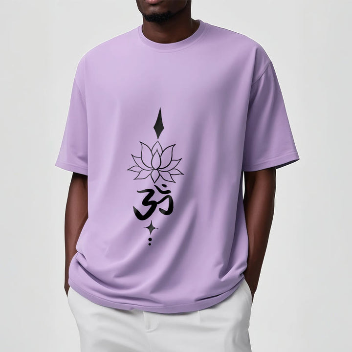 Camiseta con símbolo Om y loto de Buddha Stones - image 18