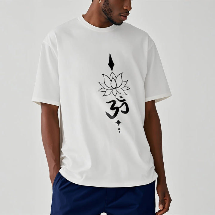 Camiseta con símbolo Om y loto de Buddha Stones - image 9