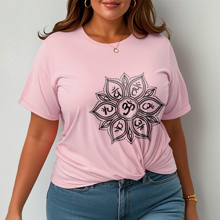 Camiseta con diseño de mandala y Buddha Stones, Om Mani Padme Hum Mantra - image 13