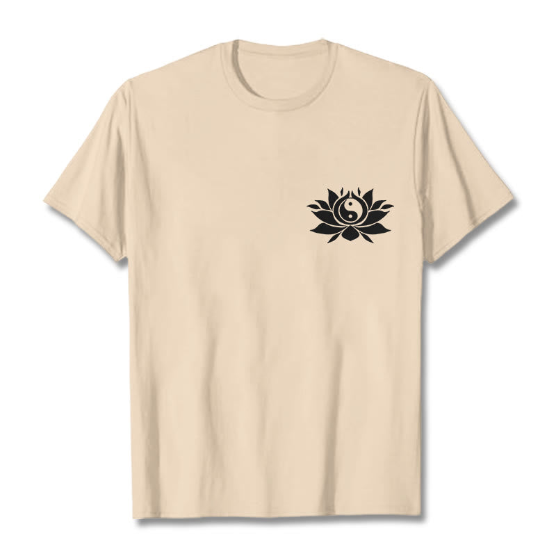 Camiseta con diseño de flor de loto y yang con Buddha Stones - Sopa de mariscos - 2XL - image 12
