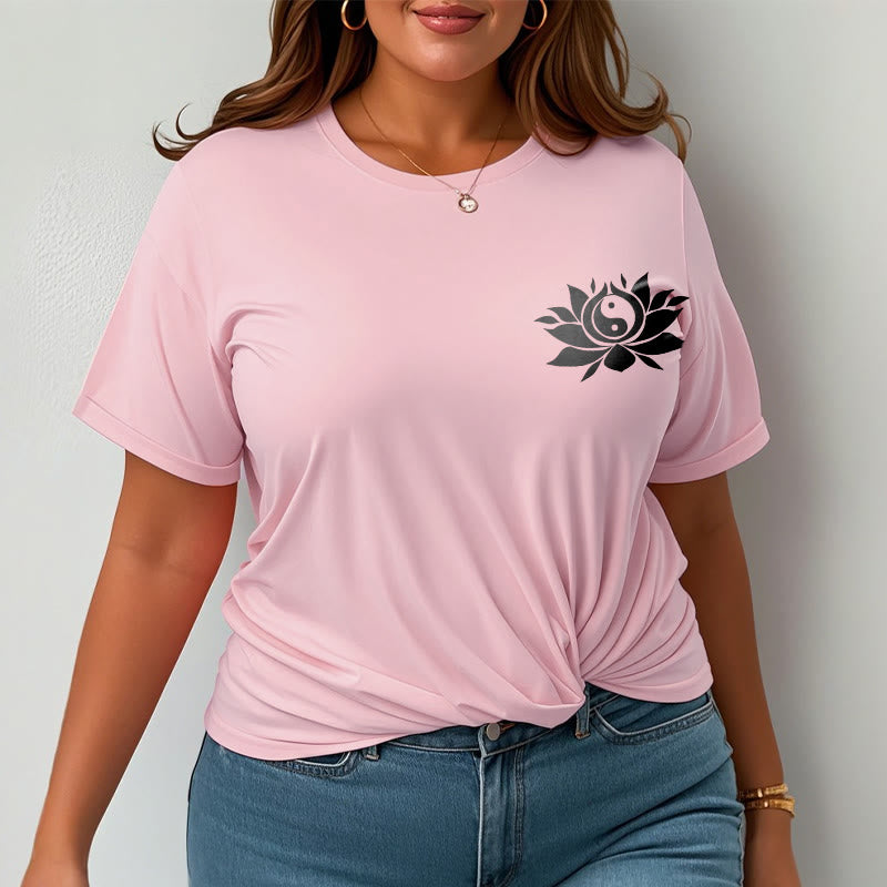 Camiseta con diseño de flor de loto y yang con Buddha Stones - image 17