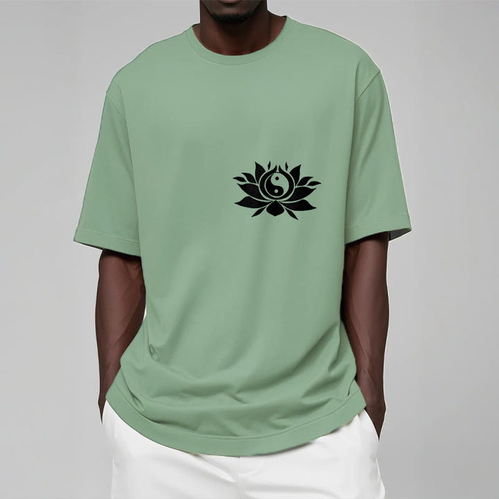 Camiseta con diseño de flor de loto y yang con Buddha Stones - image 15