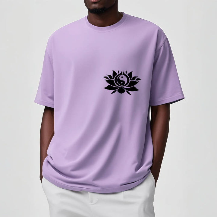 Camiseta con diseño de flor de loto y yang con Buddha Stones - image 20