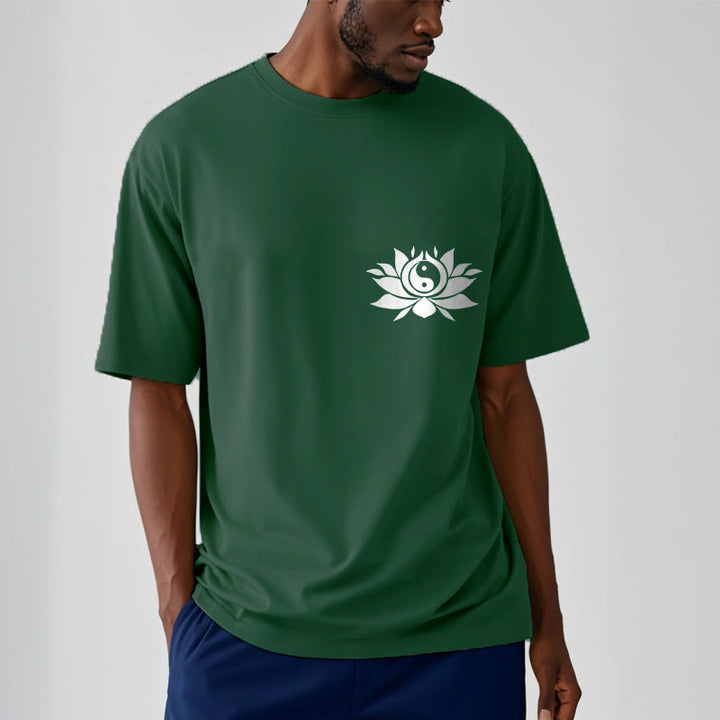 Camiseta con diseño de flor de loto y yang con Buddha Stones - image 7