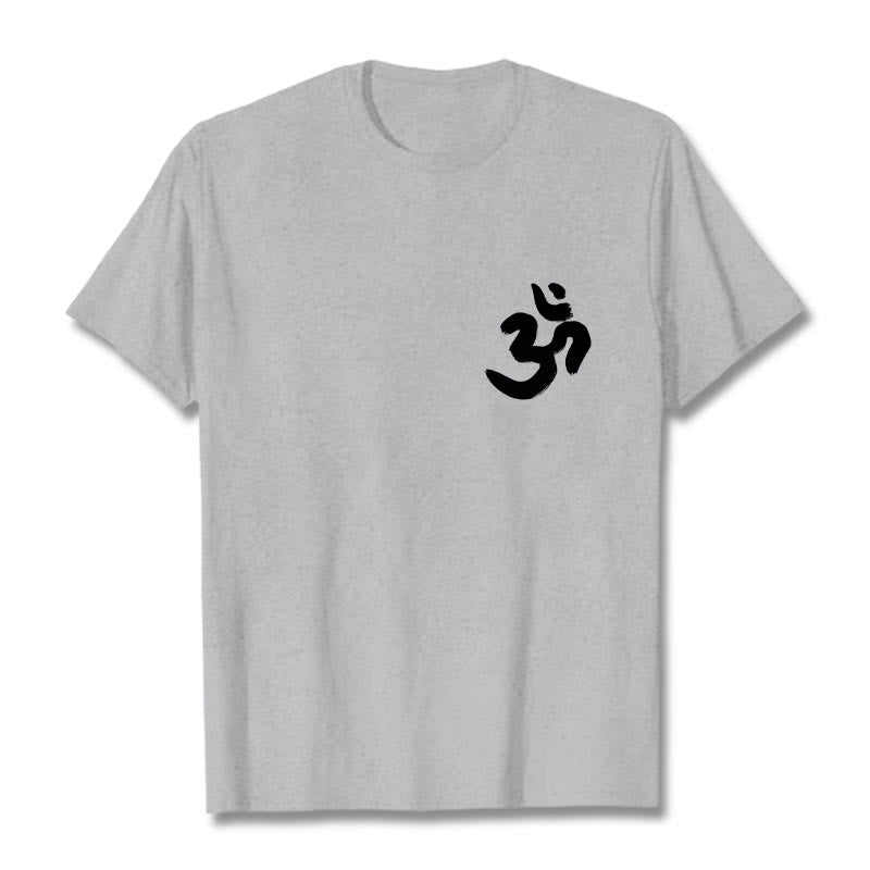 Camiseta sánscrita con el símbolo Om de Buddha Stones - Gris claro - 2XL - image 11
