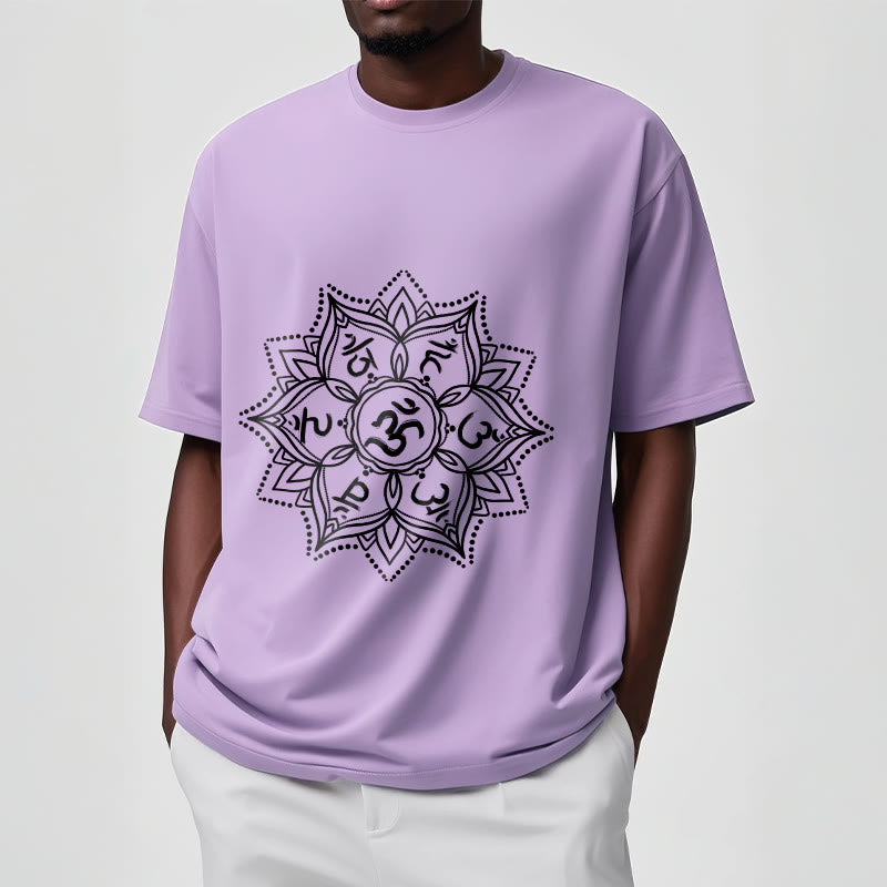 Camiseta con Buddha Stones, Mandala, flor, Om Mani Padme Hum, Mantra sánscrito - image 17