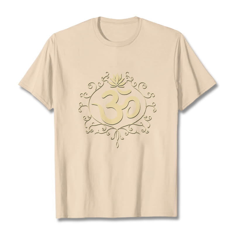 Camiseta con Buddha Stones, símbolo Om, vides y flor de loto - Sopa de mariscos - 2XL - image 12