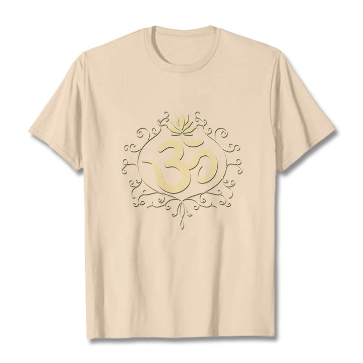 Camiseta con Buddha Stones, símbolo Om, vides y flor de loto - Sopa de mariscos - 2XL - image 11