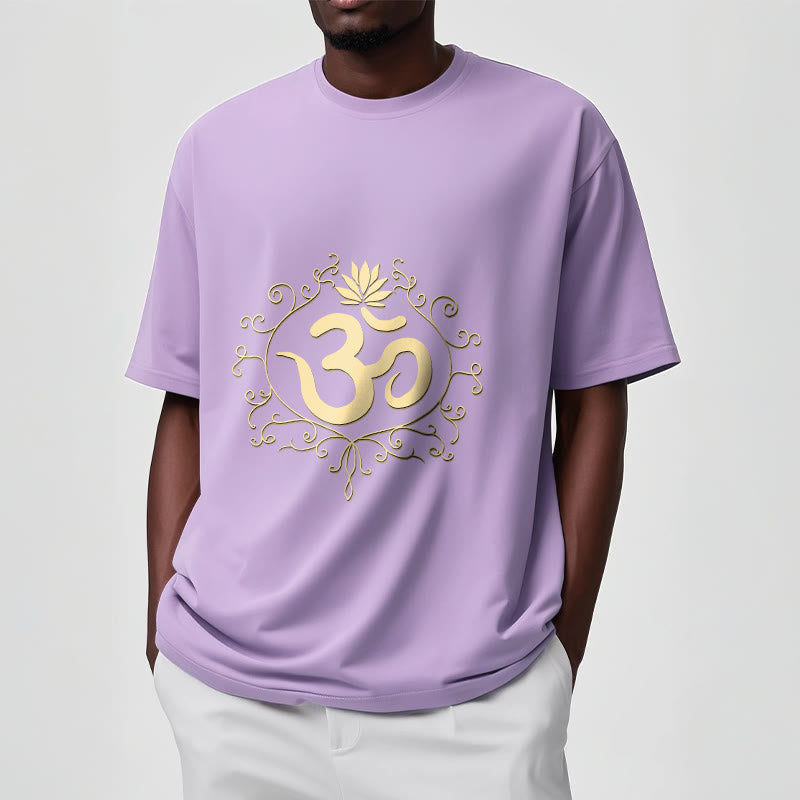 Camiseta con Buddha Stones, símbolo Om, vides y flor de loto - image 17