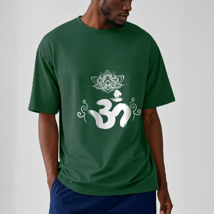 Camiseta floral sánscrita con símbolo Om de Buddha Stones - image 6
