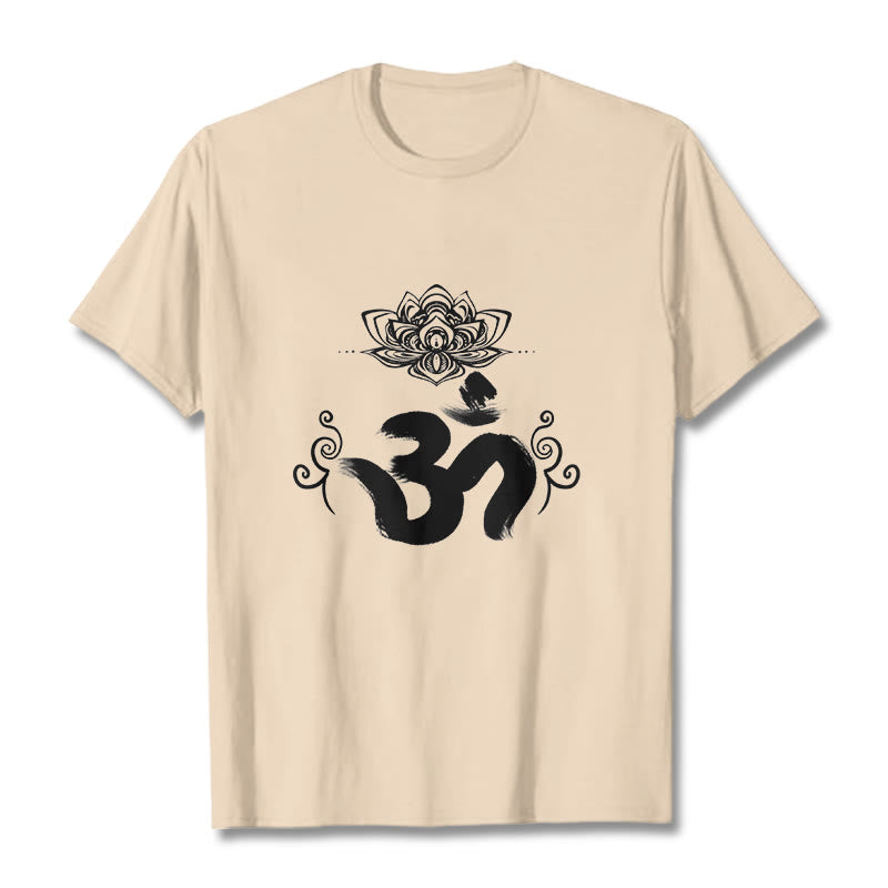Camiseta floral sánscrita con símbolo Om de Buddha Stones - Sopa de mariscos - 2XL - image 11