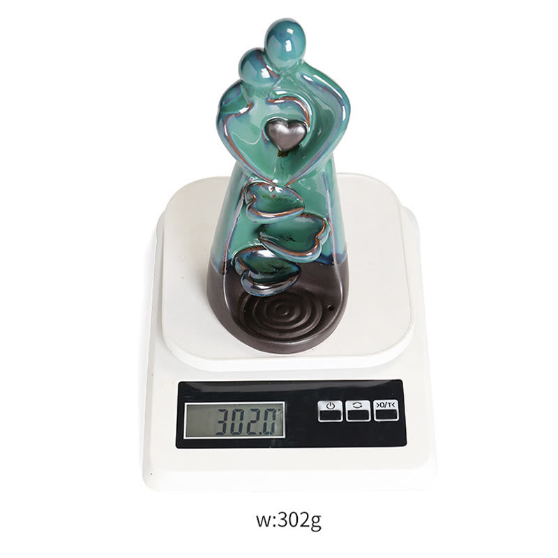 Quemador de incienso curativo con fuente de humo de cerámica con reflujo de amor y Buddha Stones para pareja de enamorados. - image 13