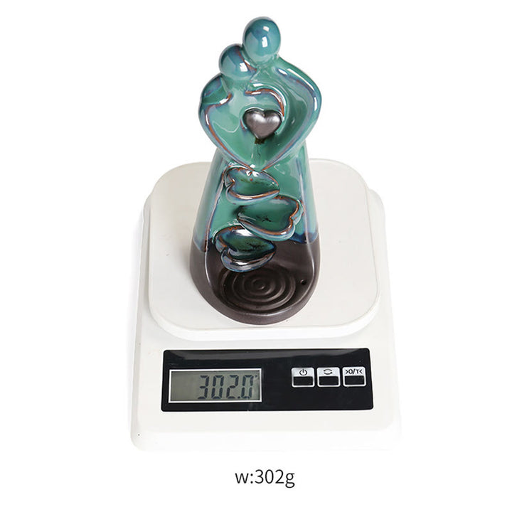 Quemador de incienso curativo con fuente de humo de cerámica con reflujo de amor y Buddha Stones para pareja de enamorados. - image 13
