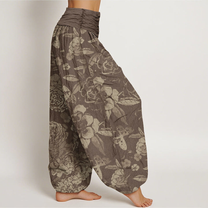 Pantalones bombachos de cintura elástica para mujer, de algodón, estilo casual, con estampado de Buddha Stones. - image 5