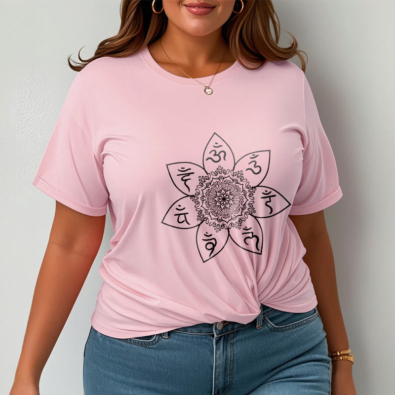 Camiseta con estampado de Buddha Stones Mandala Om Mani Padme Hum - image 14