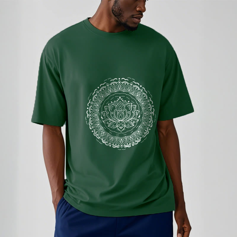 Camiseta con estampado de flor de loto y mandala de Buddha Stones - image 11