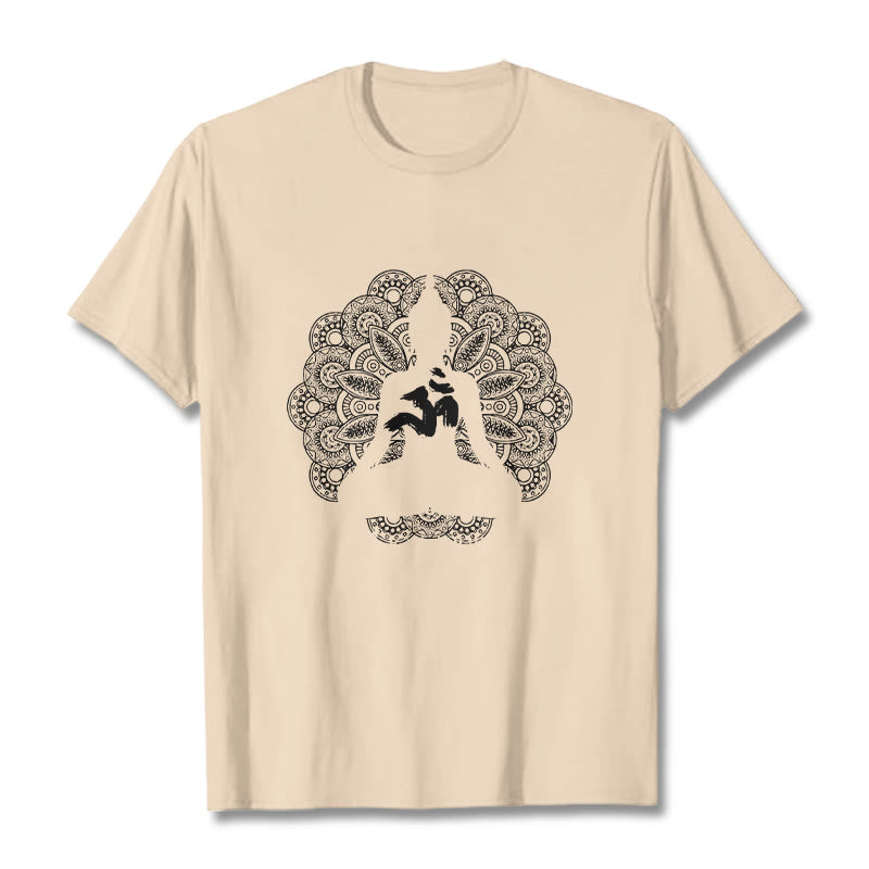 Camiseta con estampado de símbolo Om y mandala de colores puros con Buddha Stones - Sopa de mariscos - 2XL - image 9