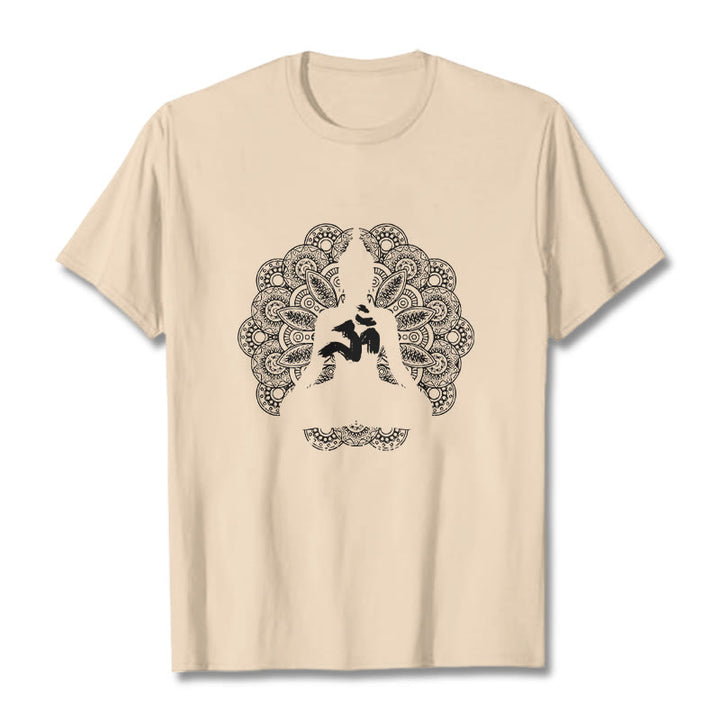 Camiseta con estampado de símbolo Om y mandala de colores puros con Buddha Stones - Sopa de mariscos - 2XL - image 9