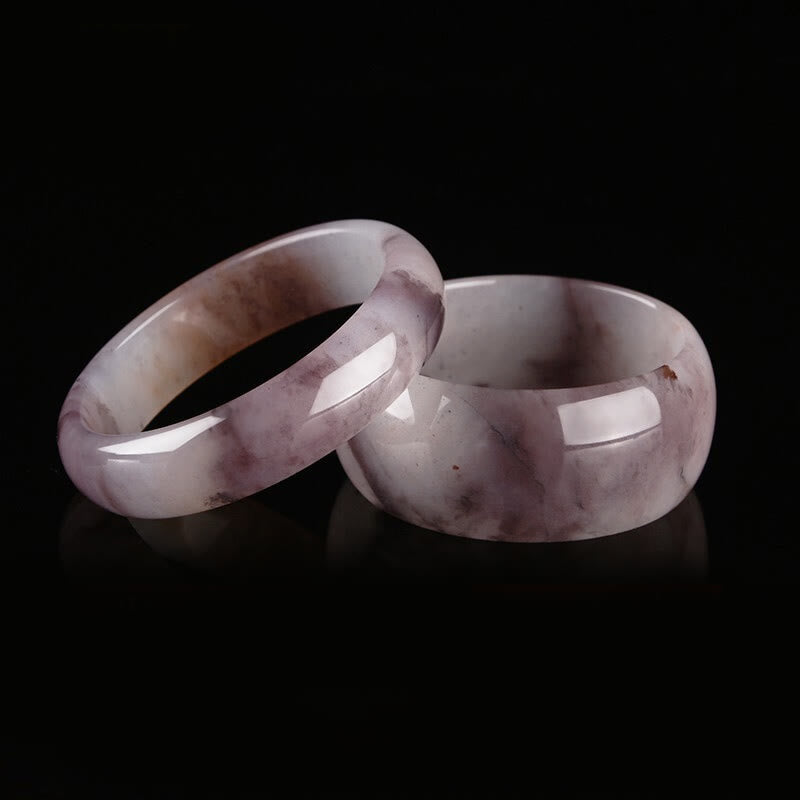 Brazalete de protección de la felicidad de jade púrpura con Buddha Stones
