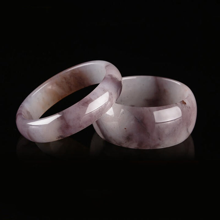 Brazalete de protección de la felicidad de jade púrpura con Buddha Stones