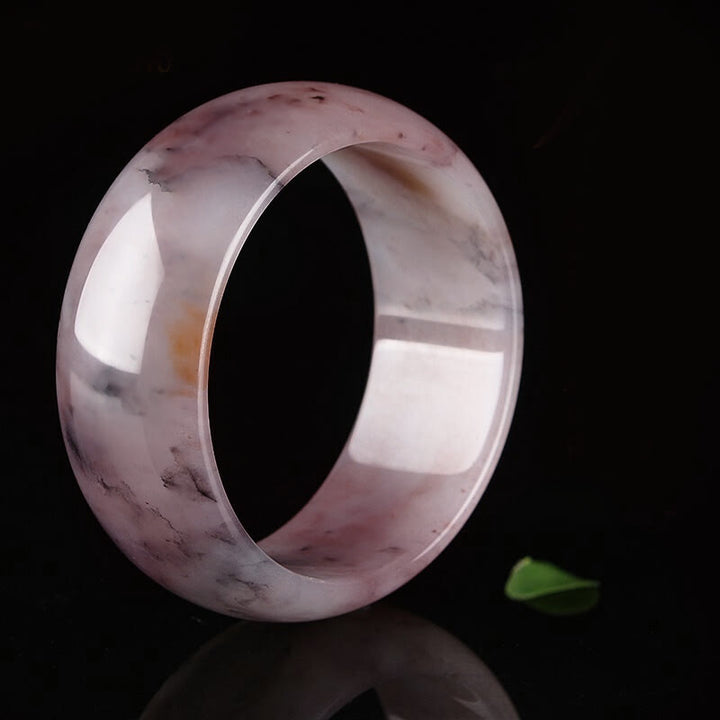 Brazalete de protección de la felicidad de jade púrpura con Buddha Stones