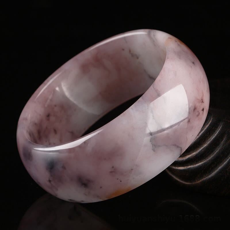 Brazalete de protección de la felicidad de jade púrpura con Buddha Stones