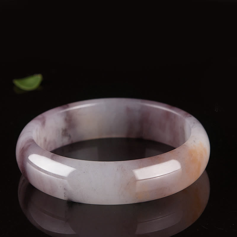 Brazalete de protección de la felicidad de jade púrpura con Buddha Stones
