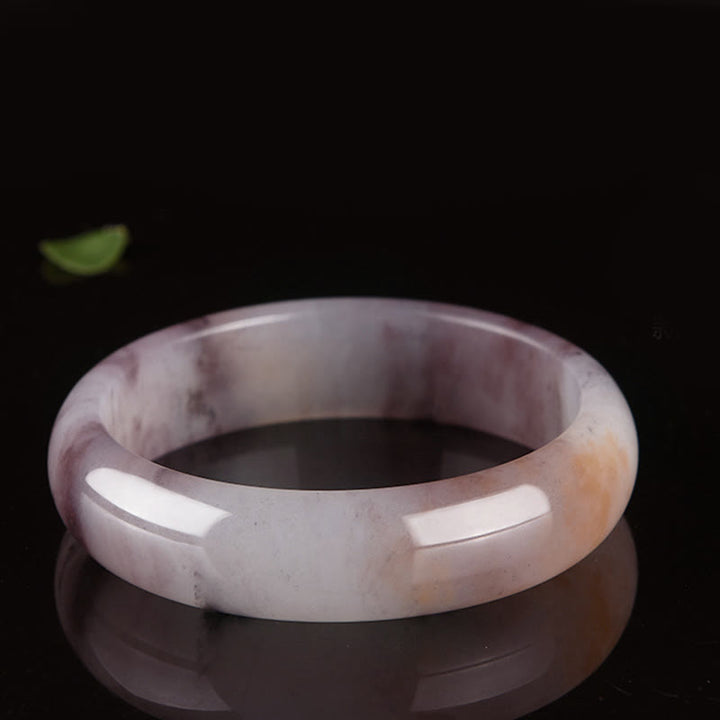 Brazalete de protección de la felicidad de jade púrpura con Buddha Stones