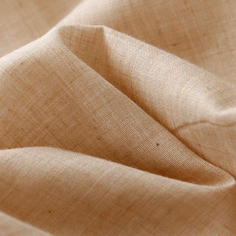 Pantalones anchos de Buddha Stones y algodón para mujer con diseño de rana y botones en el dobladillo y aberturas, con bolsillos - image 6